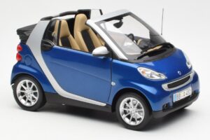 Smart Fortwo W451 カブリオレ ブルーシルバー Minichamps 1:18 Q0022565V001C80Q00 メタル - 画像 6/8
