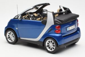Smart Fortwo W451 カブリオレ ブルーシルバー Minichamps 1:18 Q0022565V001C80Q00 メタル - 画像 7/8