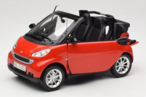 Smart Fortwo W451 カブリオ レッド ブラック Minichamps 1:18 150036333 メタル - 画像 2/8