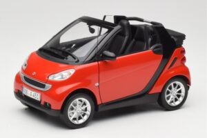 Smart Fortwo W451 カブリオ レッド ブラック Minichamps 1:18 150036333 メタル