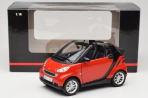 Smart Fortwo W451 カブリオ レッド ブラック Minichamps 1:18 150036333 メタル - 画像 8/8
