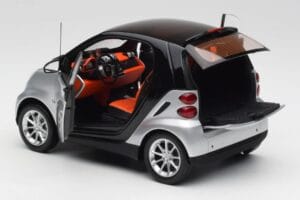 Smart Fortwo クーペ W451 シルバー & ブラック Minichamps 1:18 Q0022528V001C75Q00 メタル - 画像 5/8