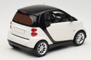 Smart Fortwo 451 Coupe ホワイト ブラック Minichamps 1:18 150036302 メタル - 画像 3/8