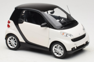 Smart Fortwo 451 Coupe ホワイト ブラック Minichamps 1:18 150036302 メタル - 画像 6/8