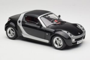 Smart Roadster ブラック Bburago 1:18 34099-M1 メタル - 画像 6/8