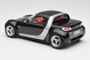 Smart Roadster ブラック Bburago 1:18 34099-M1 メタル - 画像 7/8