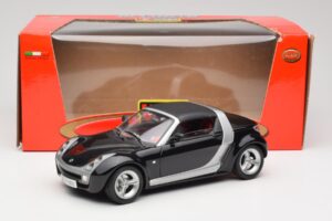 Smart Roadster ブラック Bburago 1:18 34099-M1 メタル - 画像 8/8
