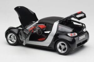 Smart Roadster ダークブルー Bburago 1:18 34917 メタル - 画像 5/8