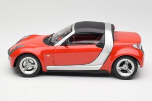 Smart ロードスター レッド Bburago 1:18 34099 メタル - 画像 4/8