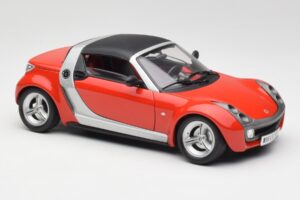 Smart ロードスター レッド Bburago 1:18 34099 メタル - 画像 6/8