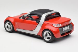Smart ロードスター レッド Bburago 1:18 34099 メタル - 画像 7/8