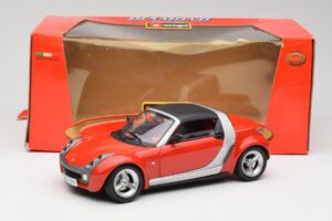 Smart ロードスター レッド Bburago 1:18 34099 メタル - 画像 8/8