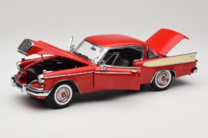 Studebaker Golden Hawk Apache Red Motor City 1:18 80009 メタル - 画像 2/8