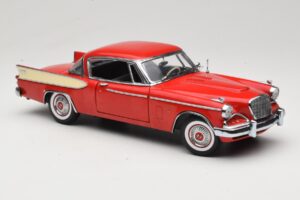 Studebaker Golden Hawk Apache Red Motor City 1:18 80009 メタル - 画像 6/8