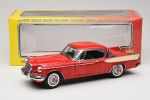 Studebaker Golden Hawk Apache Red Motor City 1:18 80009 メタル - 画像 8/8