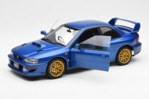 Subaru Impreza 22B Upgraded Version ブルー ゴールドホイール付き AUTOart 1:18 78602 メタル - 画像 2/8