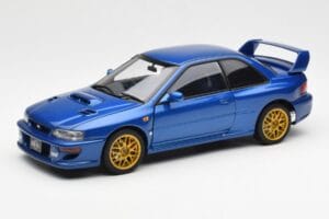 Subaru Impreza 22B Upgraded Version ブルー ゴールドホイール付き AUTOart 1:18 78602 メタル