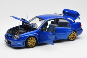 Subaru Impreza WRX STI GD ブルー AUTOart 1:18 78681 メタル - 画像 2/8