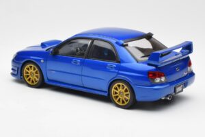 Subaru Impreza WRX STI GD ブルー AUTOart 1:18 78681 メタル - 画像 7/8