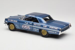 Pontiac Catalina Super Duty Super Stock #655 ブルー 1962 Auto World 1:18 AW201/06 メタル - 画像 7/8