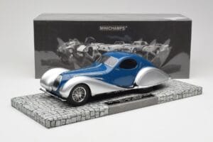 Talbot-Lago T150 C-SS クーペ ブルー シルバー Minichamps 1:18 107117122 レジン - 画像 6/6