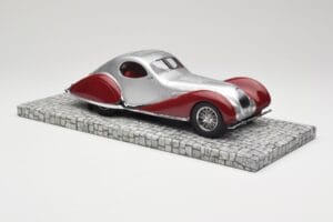 Talbot-Lago T150 C-SS クーペ シルバー レッド Minichamps 1:18 107117121 レジン - 画像 4/6