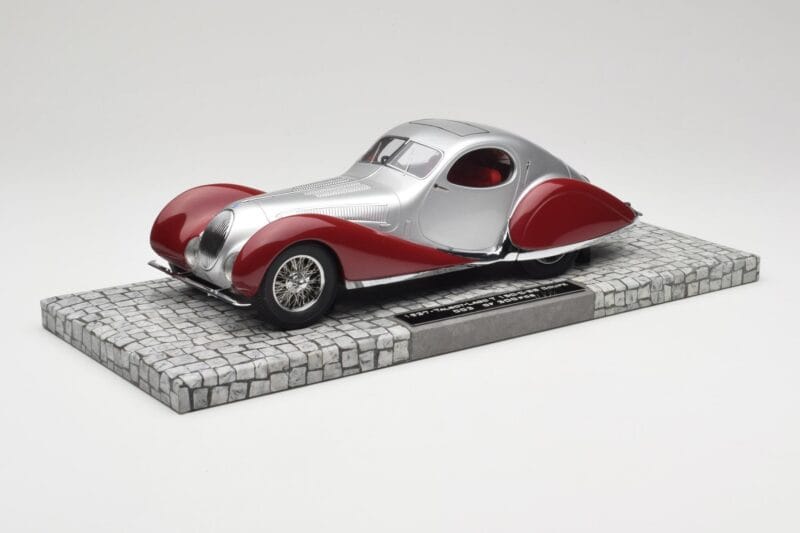 Talbot-Lago T150 C-SS クーペ シルバー レッド Minichamps 1:18 107117121 レジン