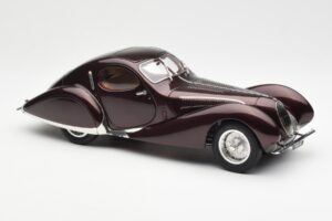 Talbot-Lago T150 C-SS Figoni & Falaschi Teardrop ダークボルドーメタリック CMC 1:18 M-179 メタル - 画像 6/6