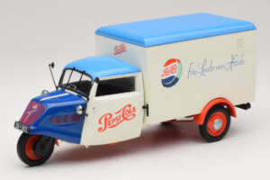 Tempo Dreirad Kastenwagen Pepsi Minichamps 1:18 150099024 メタル