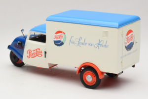Tempo Dreirad Kastenwagen Pepsi Minichamps 1:18 150099024 メタル - 画像 7/8