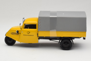 Tempo Hanseat Kastenwagen Deutsche Post Minichamps 1:18 TEMPO001 メタル - 画像 3/6