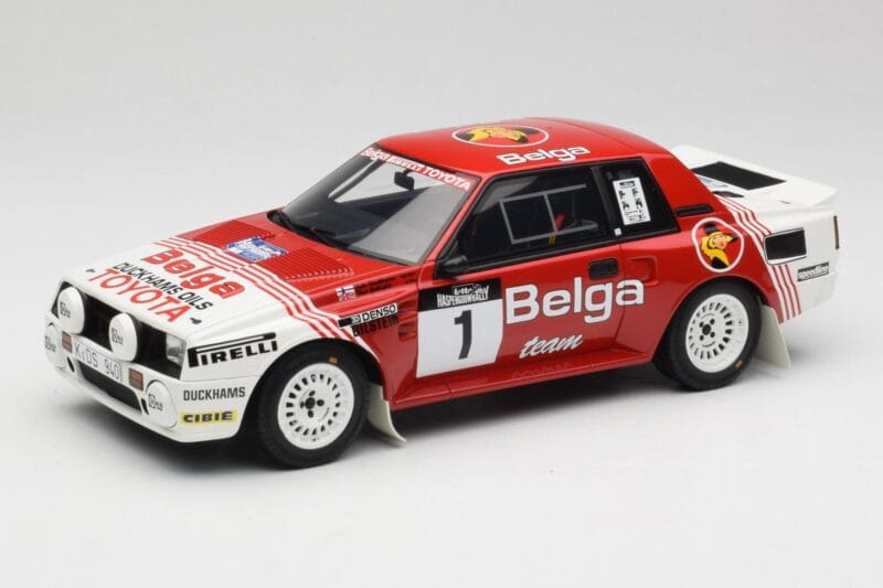 Toyota Celica Twin-Cam Turbo Team Belga #1 J. Kankkunen / F. Gallagher Haspengouw Rally 1995 Otto 1:18 OT1143 レジン