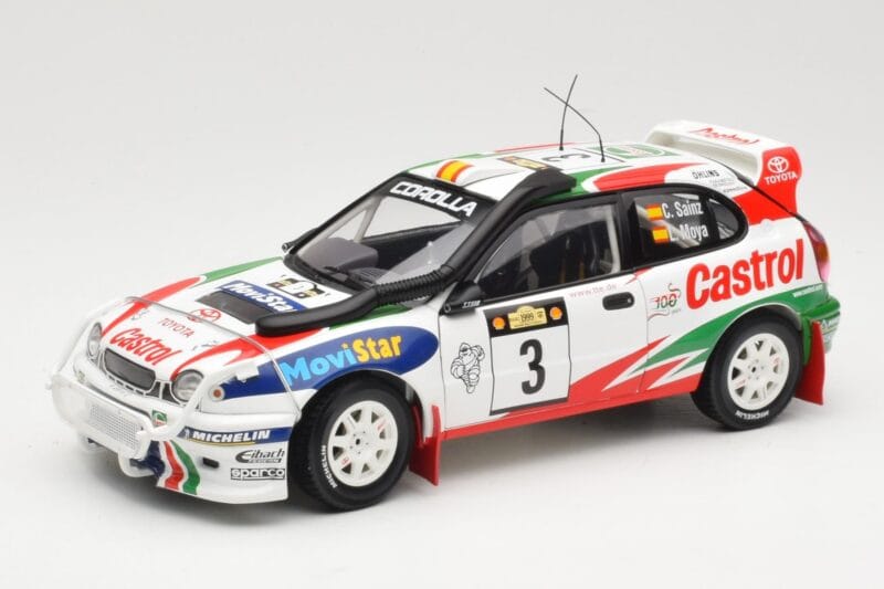 Toyota Corolla WRC #3 C. Sainz / L. Moya Safari Rally 1999 AUTOart 1:18 89982 メタル