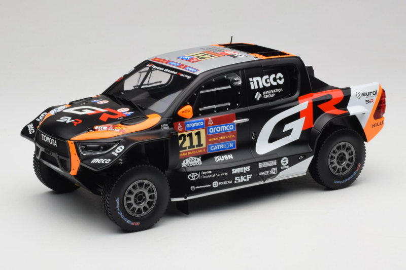 Toyota GR DKR Hilux Evo #211 H. Lategan / B. Cummings Rally Dakar 2025 IXO 1:18 18RMC237 メタル