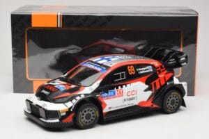 Toyota GR Yaris Rally1 #69 Toyota Gazoo Racing WRT K. Rovanpera / J. Halttunen Rally Finland 2024 IXO 1:18 18RMC218 メタル - 画像 6/6