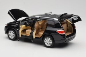 Toyota Highlander XU40 ブラック Paudi Model 1:18 2043612-B1 メタル - 画像 5/8