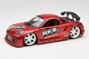 Toyota MR2 Spyder ZZW30 Tuned レッド Jada 1:18 63194 メタル