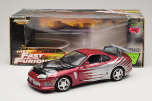 Toyota Supra A80 Fast & Furious パープル シルバー ERTL 1:18 33708 メタル - 画像 6/6