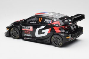 Toyota GR Yaris Rally1 #17 S. Ogier / V. Landais Rally Monte Carlo 2024 IXO 1:18 18RMC196 メタル - 画像 5/6