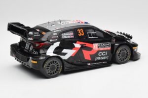Toyota Yaris Rally1 WRC #33 E. Evans / S. Martin Rally Monte Carlo Night Version 2024 IXO 1:18 18RMC197 メタル - 画像 2/6