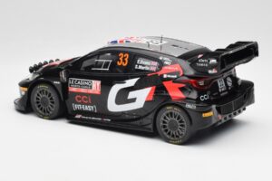 Toyota Yaris Rally1 WRC #33 E. Evans / S. Martin Rally Monte Carlo Night Version 2024 IXO 1:18 18RMC197 メタル - 画像 5/6