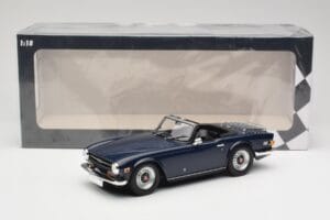 Triumph TR6 PI ダークブルー Minichamps 1:18 155132032 メタル - 画像 6/6