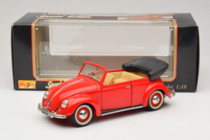 Volkswagen Beetle カブリオレ レッド Maisto 1:18 56010 メタル - 画像 8/8
