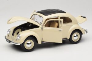 Volkswagen Beetle Type 1 Classic ホワイト Welly 1:18 18040W メタル - 画像 2/8