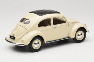 Volkswagen Beetle Type 1 Classic ホワイト Welly 1:18 18040W メタル - 画像 3/8