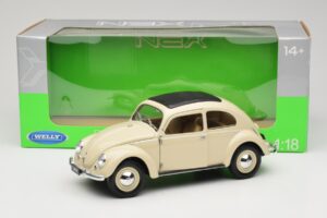 Volkswagen Beetle Type 1 Classic ホワイト Welly 1:18 18040W メタル - 画像 8/8