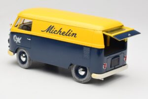 Volkswagen T1 Combi Michelin ブラック & イエロー Solido 1:18 9406 メタル - 画像 5/8