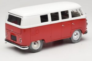 Volkswagen Combi T1 レッド & ホワイト Solido 1:18 8031 メタル - 画像 3/8