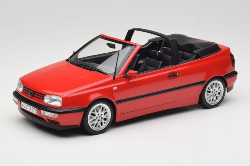 Volkswagen Golf カブリオレ Mk3 レッド Norev 1:18 188433 メタル