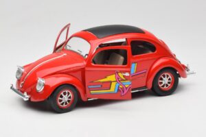 Volkswagen ビートル レッド Solido 1:18 8306 メタル - 画像 2/8